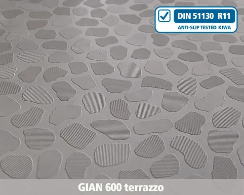 gian600 terrazzo , anti-slip, texture, profile, stairs, stair nosing