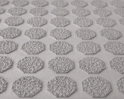 GIAN 9 octagon with sandblast texture concrete, anti-slip, pattern, profile, stairs, landing, gallery, balcony