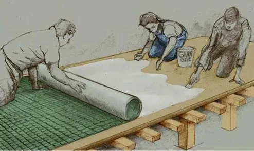 mat adhesive illustration