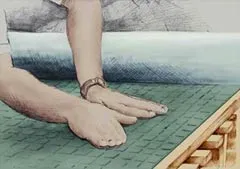 mat adhesive illustration